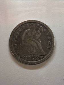 1853 Seated Liberty Silver Dime