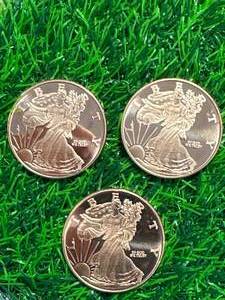 Lot of 3 .999 Investment Grade Copper Rounds