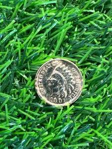 1901 Gold Plated Indian Head Penny