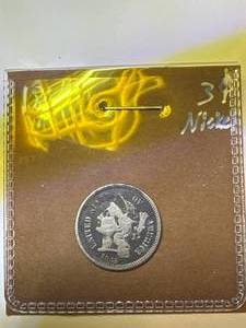 1865 Three Cent Nickel