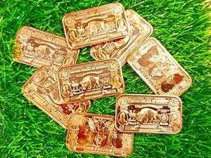 Lot of 8 .999 Investment Grade Copper Bars