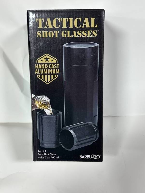 Brand New Cast Aluminum Tactical Shot Glasses