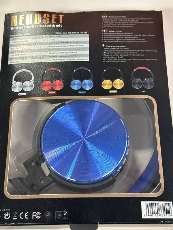 Brand New Bluetooth High Quality Headphones in Blue