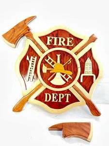 Custom Wood Fire Dept. Sign (needs repair)