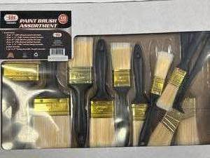 10pc Paint Brush Assortment