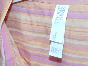 36  Women s Simply Cool Short Sleeve Button-Up Shirt - Stars Above Size XL
