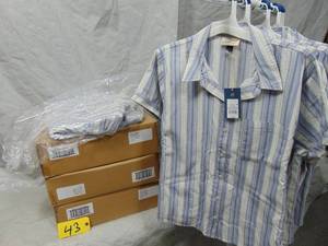 36 Pack Womens Short Sleeve Button-Down Shirt - Universal Thread Gray Large