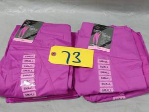 4 Pack Members Mark Womens Active Perforated Pocket Leggings High Waist Pink Small