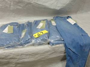 6 Pack Goodfellow & Co Mens Adaptive Boot Cut Jeans Dark Blue 32x34