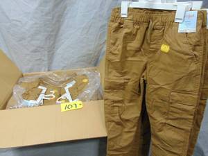 24 Pack Boys Cat and Jack Joggers Pants Elasticized Waist Size 14