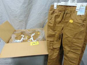 24 Pack Boys Cat and Jack Joggers Pants Elasticized Waist Size 14