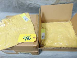 36 Pack All in Motion Antique Gold Ribbed Racer Back Tank Top Muscle Shirt Tee Large
