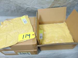 36 Pack All in Motion Antique Gold Ribbed Racer Back Tank Top Muscle Shirt Tee Large