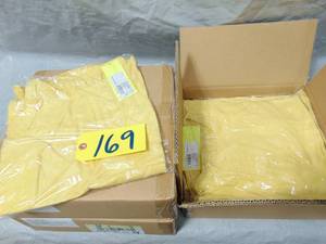 36 Pack All in Motion Antique Gold Ribbed Racer Back Tank Top Muscle Shirt Tee Large