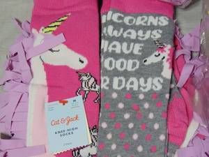 12 Packs of 2 Pair Girls  Knee High Unicorn Socks - Cat & Jack