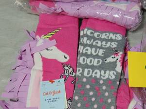 12 Packs of 2 Pair Girls  Knee High Unicorn Socks - Cat & Jack