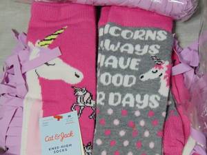 12 Packs of 2 Pair Girls  Knee High Unicorn Socks - Cat & Jack