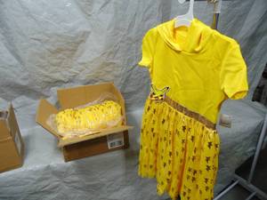 6 Pack Girls Pokemon Pikachu Cosplay Tutu Dress - Yellow