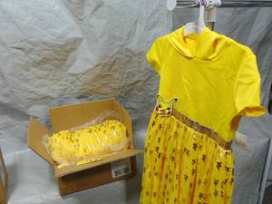 6 Pack Girls Pokmon Pikachu Cosplay Tutu Dress - Yellow