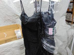 6 Pack Womens Sleeveless Ruched Side Bodycon Dress - Wild Fable Black Satin XL