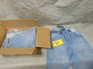 6 Pack Girls Relaxed Paperbag High-Rise Waist Jeans - Cat & Jack Size XXL 18