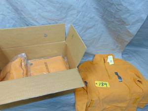 7 Pack Mens Microfleece Pullover Sweatshirt - All In motion Orange Size M