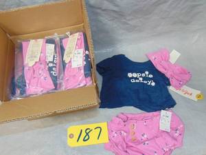 12 PackBaby Girl Cat And Jack  Months 3-piece Outfit Size 0-3 MO