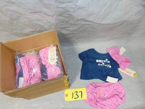 12 PackBaby Girl Cat And Jack  Months 3-piece Outfit Size NB