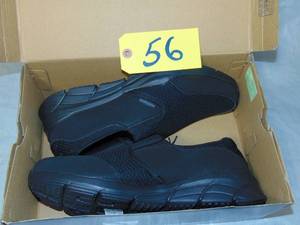 Sketchers Memory Foam Mens Black Slip On Shoes - Size 13