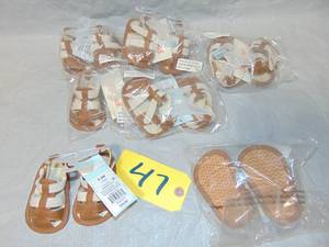 7 Pack Infant Sandals Size 6-9 Months