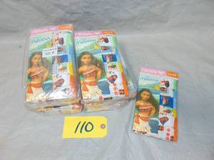 12 Pack lot -  Disney Toddler Girls 7-Pack Moana Bikini Brief Size 4T