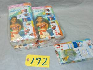 12 Pack Disney Toddler Girls 7-Pack Moana Bikini Brief Size 4T