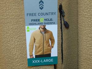 Mens free country highland Sherpa jacket XXXL
