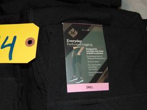 5 Pack Members Mark Perforated Leggings Size S