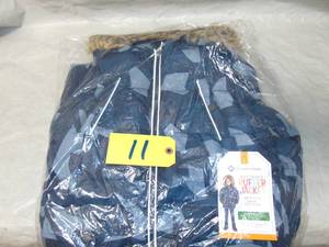 Members Mark Boys Puffer Jacket sherpa and fleece lining  Size 7