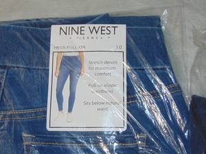 2 Pair Nine West Ladies Heidi Pull On Pant Nedda Size  10