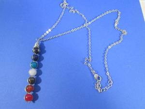 (FS) Chakra Necklace - Pendant is 3...