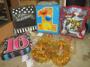 (EW3) 5 Assorted Pinatas...