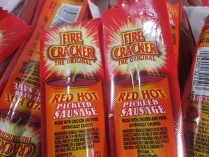 (B-2) 30 Red Hot Pickled Sausage Pa...