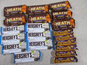 (B-2) Assorted Candy Bars Past Date...