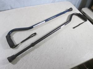 (B-3) 2 Adjustable Aluminum Canes...