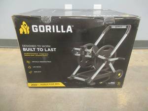 Gorilla 200 ft. Aluminum Zero Rust Premium Mobile Manuel Crank Reel (NEW)