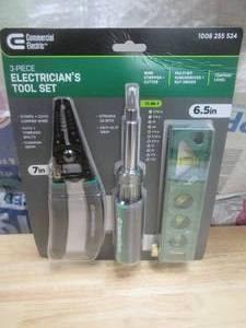Commercial Electric Electricians Tool Set (3-Piece) (BRAND NEW)