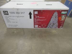 Home Accents Holiday 7.5 ft. Starry Light Fraser Fir Flocked LED Pre Lit Artificial Christmas Tree with 1500 Color Changing Lights (OPEN BOX)