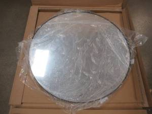 Home Decorators Collection Extra Large Round Black Classic Accent Mirror (35 in. Diameter)