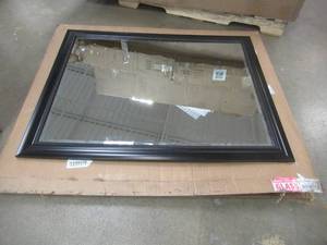 Wall Mirror with Beveled Glass & Black Frame - 45 in x 35 in (LITTLE BUBBLE IN THE CORNER ON THE FRAME, SEE PHOTOS)