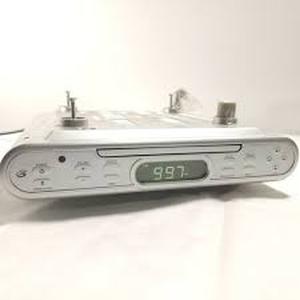 GPX MP3-Ready Under Cabinet CDRadio KC232S Kitchen CD Player with Remote
