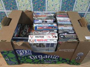 Lot of DVDs  movies, games, education, shows, etc.