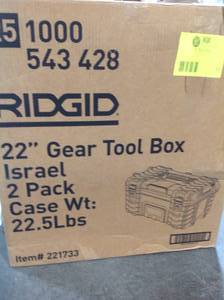 RIDGID 22 in. Pro Tool Box, Black, Open Box, Review all pictures