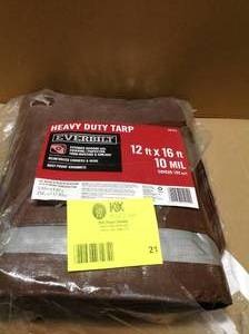 Everbilt 12 ft. x 16 ft. BrownSilver Heavy Duty Tarp, Review all pictures